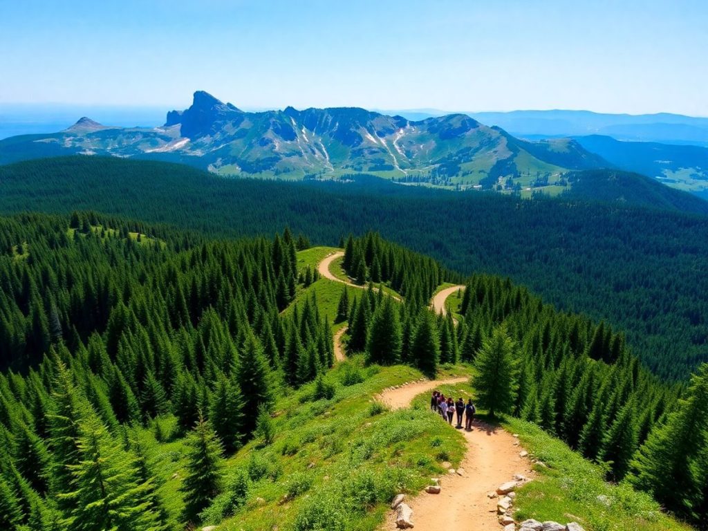 Peisaj montan din România, trasee pentru iubitorii de natură.